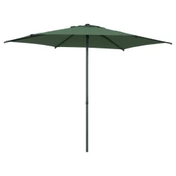 Parasol droit rond inclinable SOYA Vert olive / Graphite