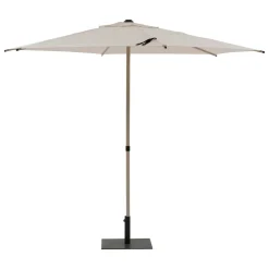 Parasol droit rond inclinable SOYA Argile / Blé