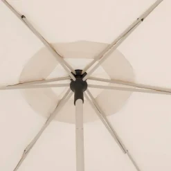 Parasol droit rond inclinable SOYA Argile / Blé