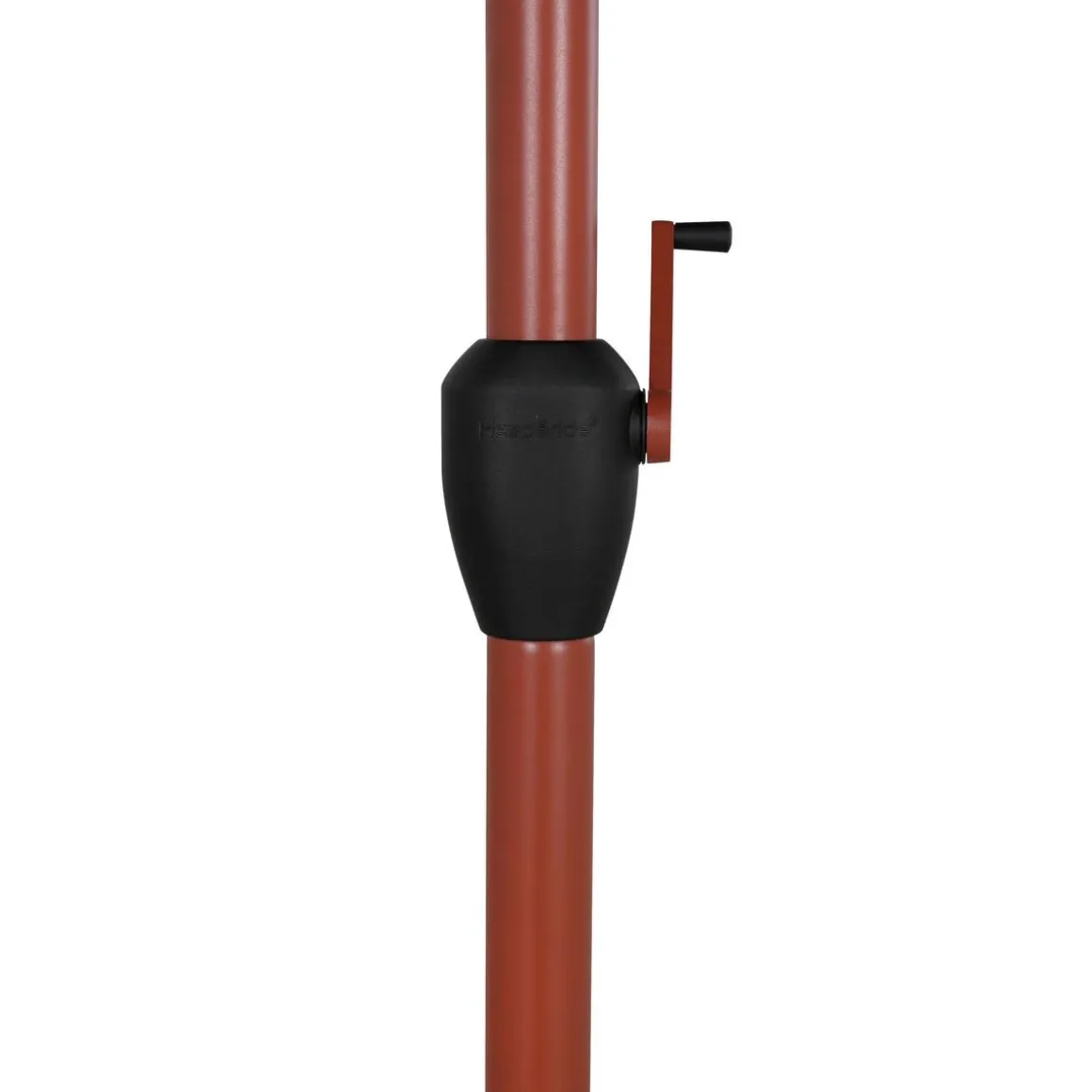 Parasol droit rond inclinable LOOMPA Acajou