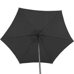 Parasol droit rond inclinable SOYA Ardoise