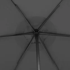 Parasol droit rond inclinable SOYA Ardoise