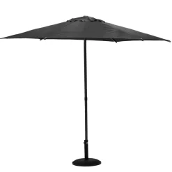 Parasol droit rond inclinable SOYA Ardoise