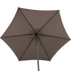 Parasol droit rond inclinable SOYA Taupe