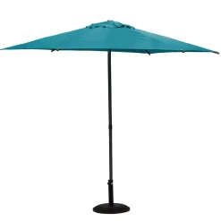 Parasol droit rond inclinable SOYA Bleu canard