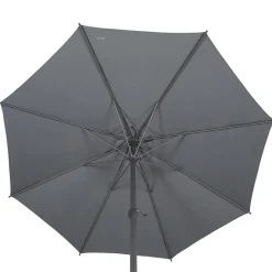 Parasol droit rond inclinable LOOMPA Ardoise