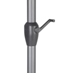 Parasol droit rond inclinable LOOMPA Ardoise