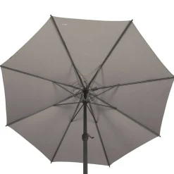 Parasol droit rond inclinable LOOMPA Taupe