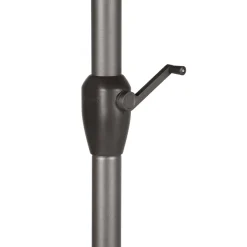 Parasol droit rond inclinable LOOMPA Taupe
