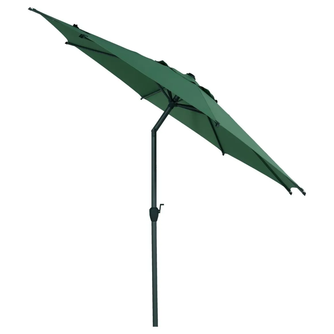 Parasol droit rond LOOMPA Vert olive / Graphite