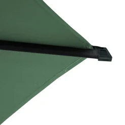 Parasol droit rond LOOMPA Vert olive / Graphite