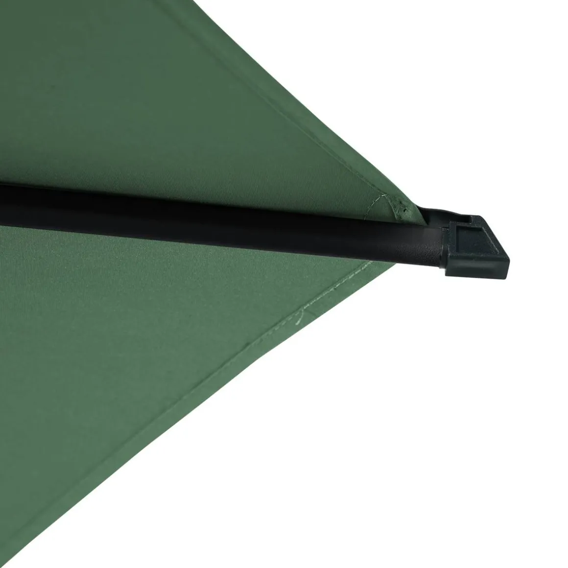 Parasol droit rond LOOMPA Vert olive / Graphite