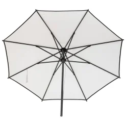 Parasol droit rond MALUVIA Blanc
