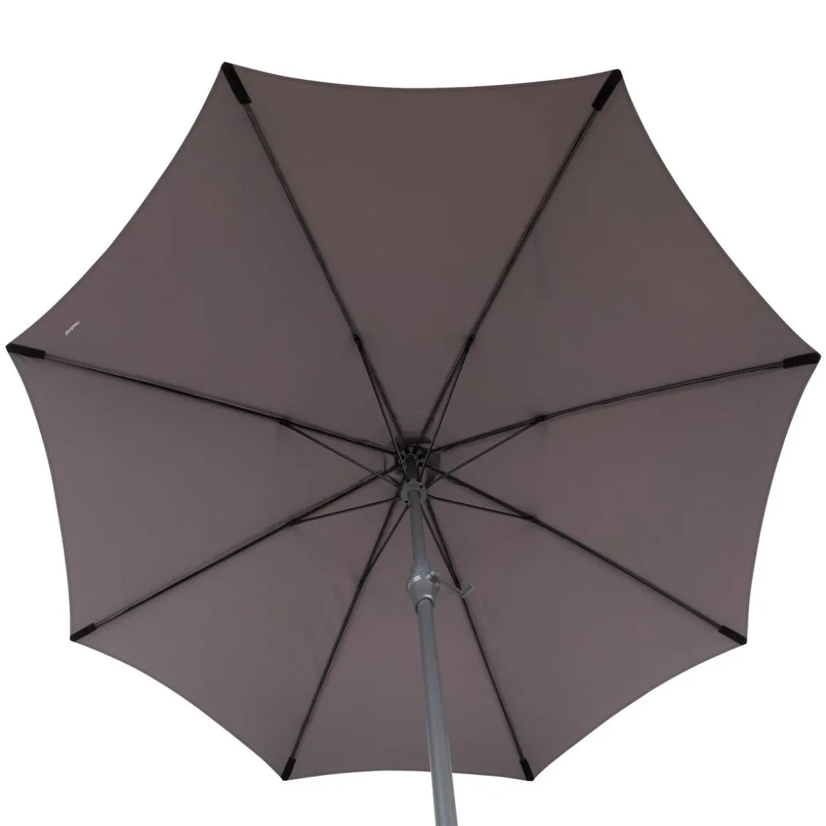Parasol droit rond SISKO Ardoise