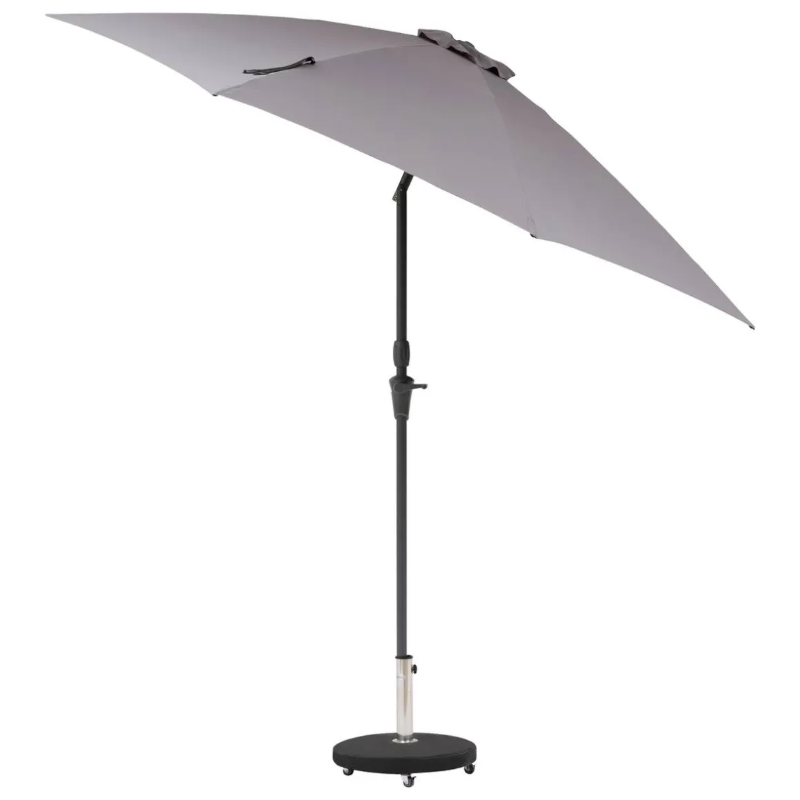 Parasol droit rond SISKO Ardoise