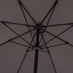 Parasol droit rond SISKO Ardoise