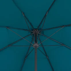 Parasol droit rond SISKO Bleu canard