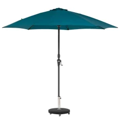 Parasol droit rond SISKO Bleu canard