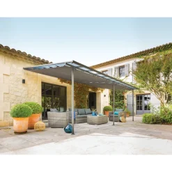 Pergola adossée BELIZE Graphite