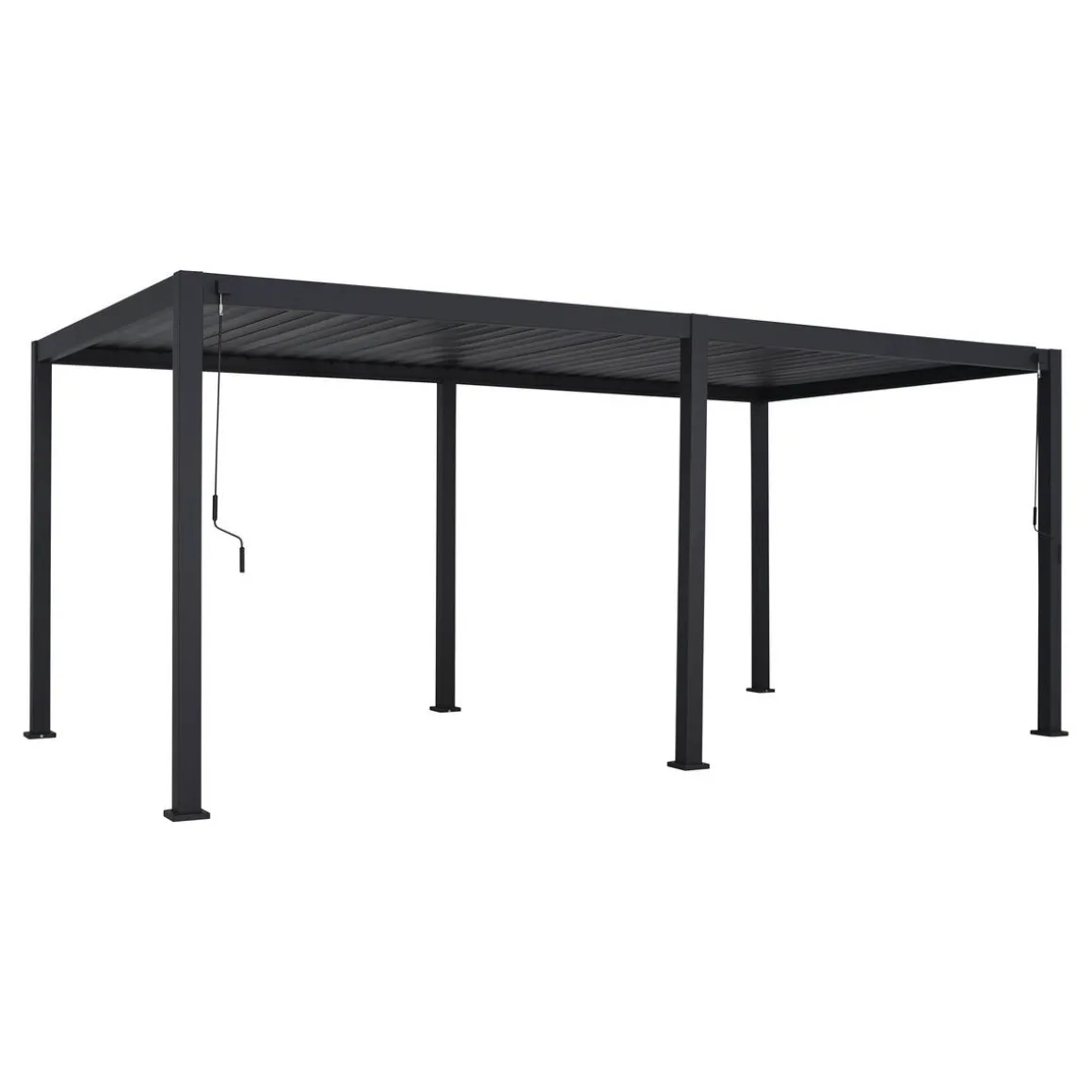 Pergola bioclimatique autoportante EVORA Graphite