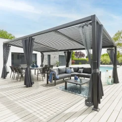Pergola bioclimatique AVILA Graphite