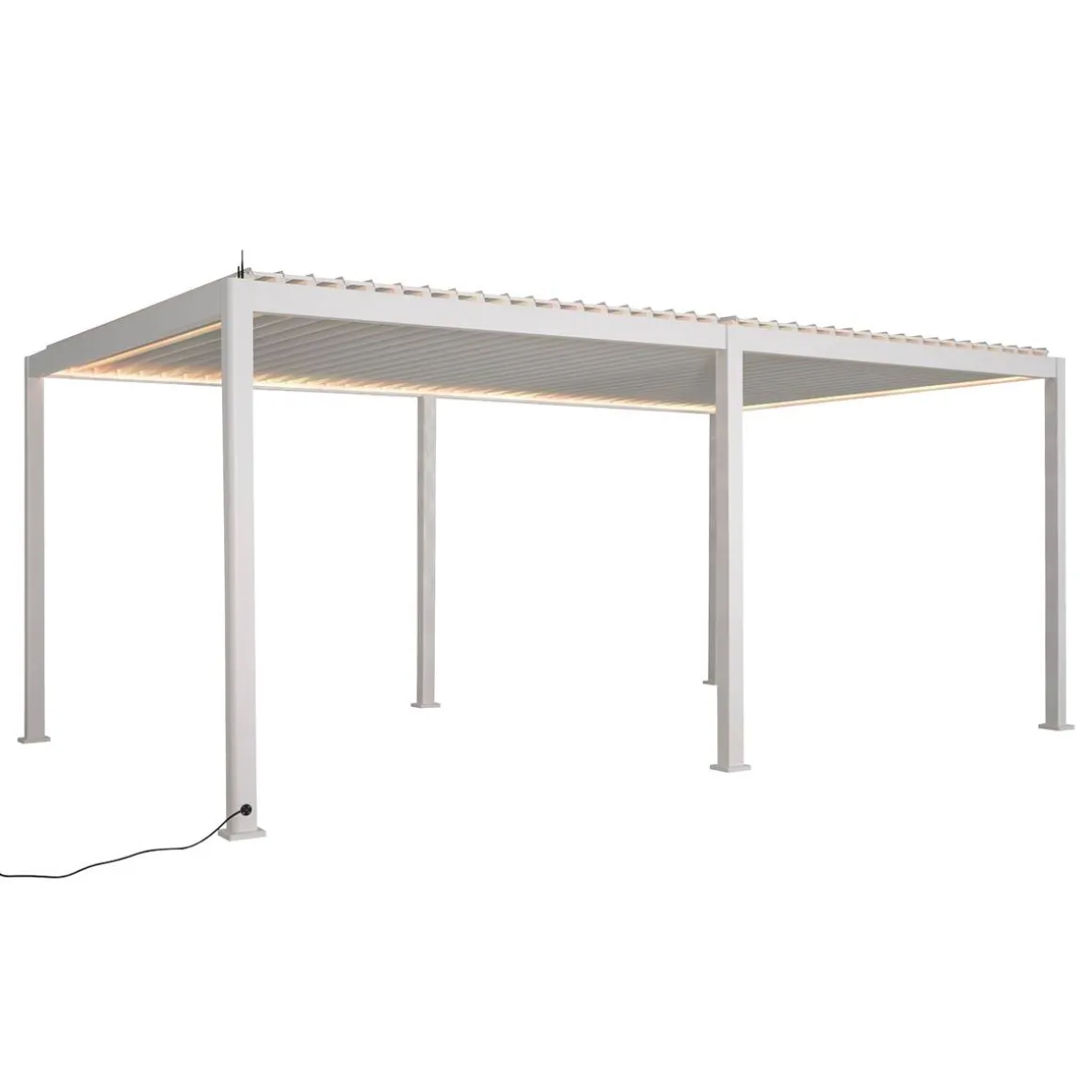 Pergola bioclimatique électrique EVORA Blanc