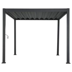 Pergola bioclimatique rétractable EVORA Gris