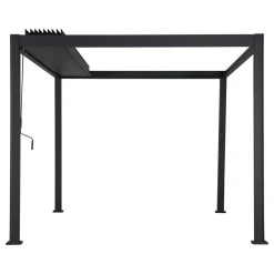 Pergola bioclimatique rétractable EVORA Gris