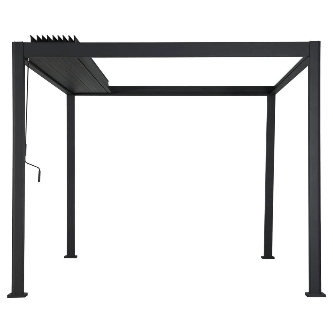Pergola bioclimatique rétractable EVORA Gris