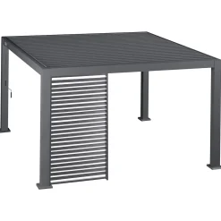 Pergola EVORA avec 3 persiennes et 2 stores
