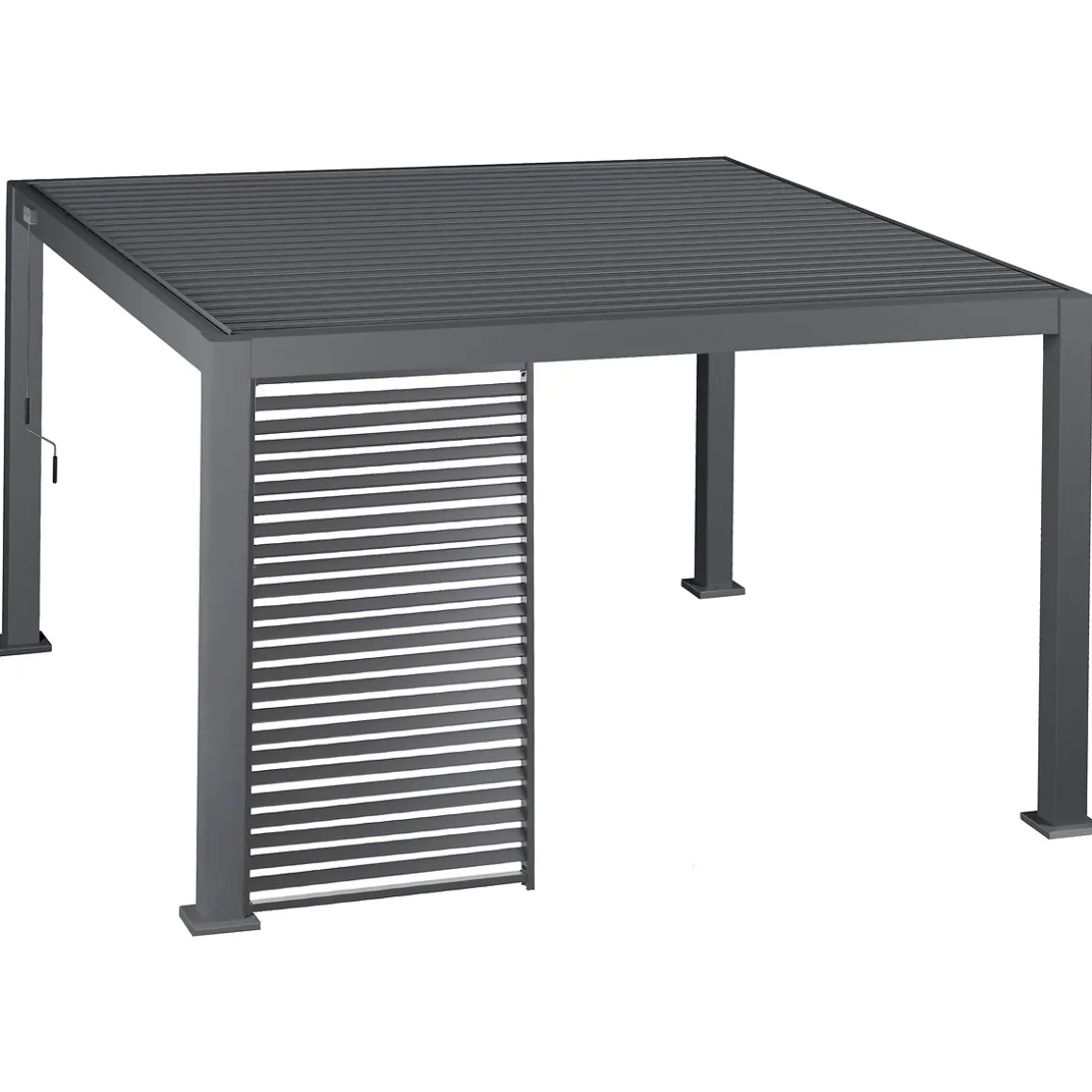Pergola EVORA avec 3 persiennes et 2 stores