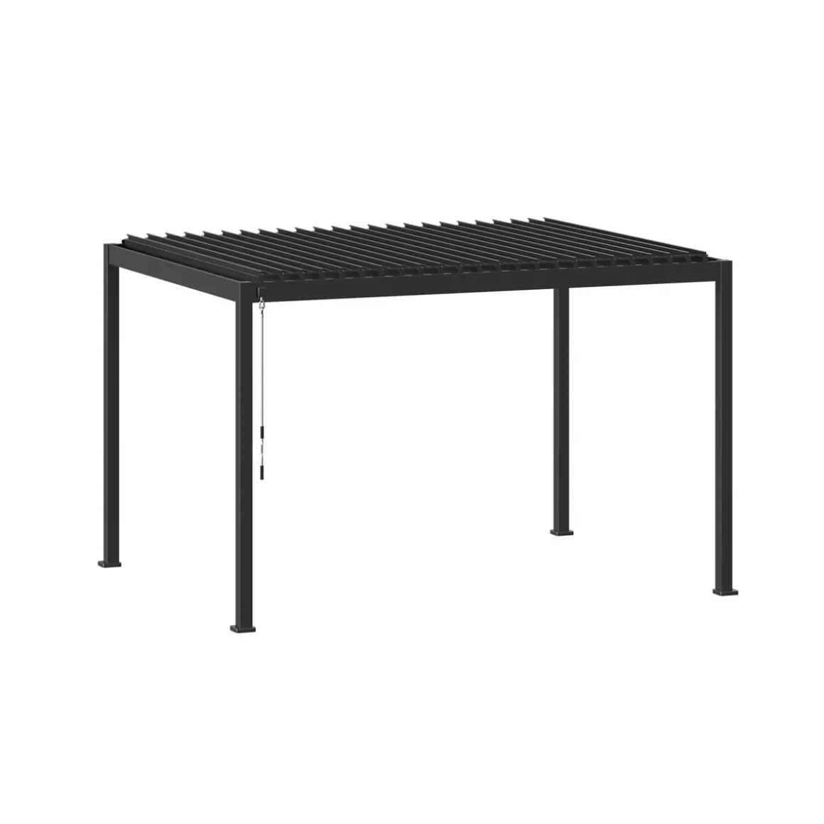Pergola EVORA avec 3 persiennes et 2 stores