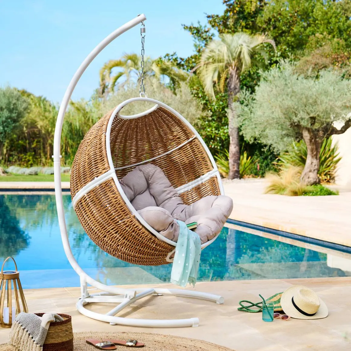 Pied pour chaise suspendue PANAO Blanc