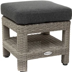 Pouf de jardin carré POLYNÉSIA Havane