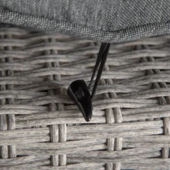 Pouf de jardin carré POLYNÉSIA Havane
