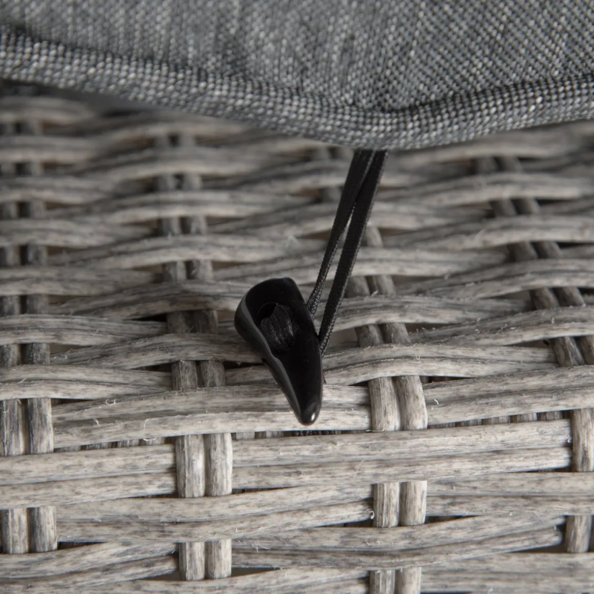 Pouf de jardin carré POLYNÉSIA Havane