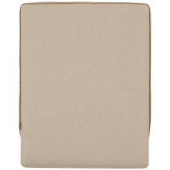 Pouf de jardin rectangulaire ALLURE Beige / Acajou