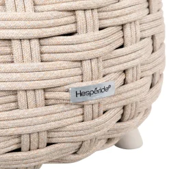 Pouf de jardin rond OBBAE Beige lin