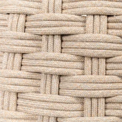 Pouf de jardin rond OBBAE Beige lin