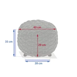 Pouf de jardin rond OBBAE Café
