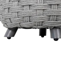 Pouf de jardin rond OBBAE Graphite