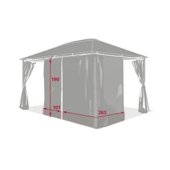 Rideau, moustiquaire SANTORINI Beige Lin