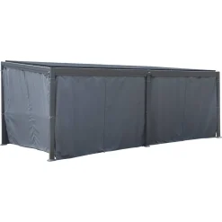 Rideaux pour pergola bioclimatique AVILA Ardoise