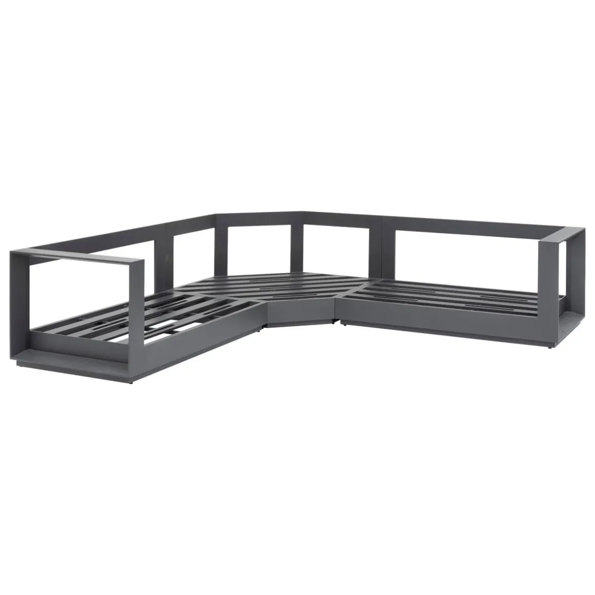 Salon d'angle de jardin ALLURE Graphite