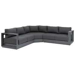 Salon d'angle de jardin ALLURE Graphite