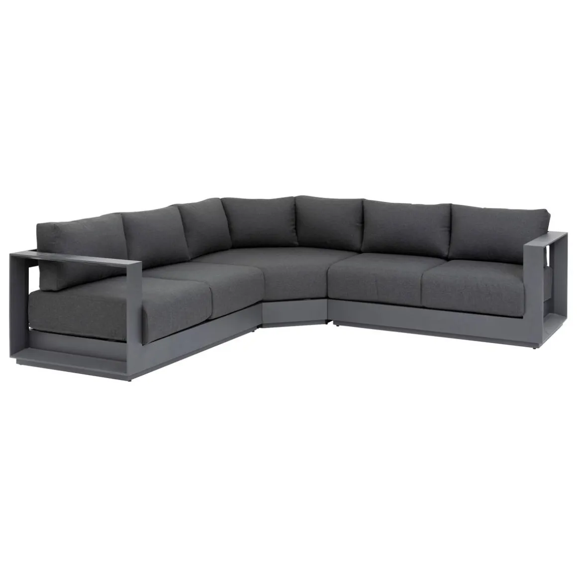 Salon d'angle de jardin ALLURE Graphite