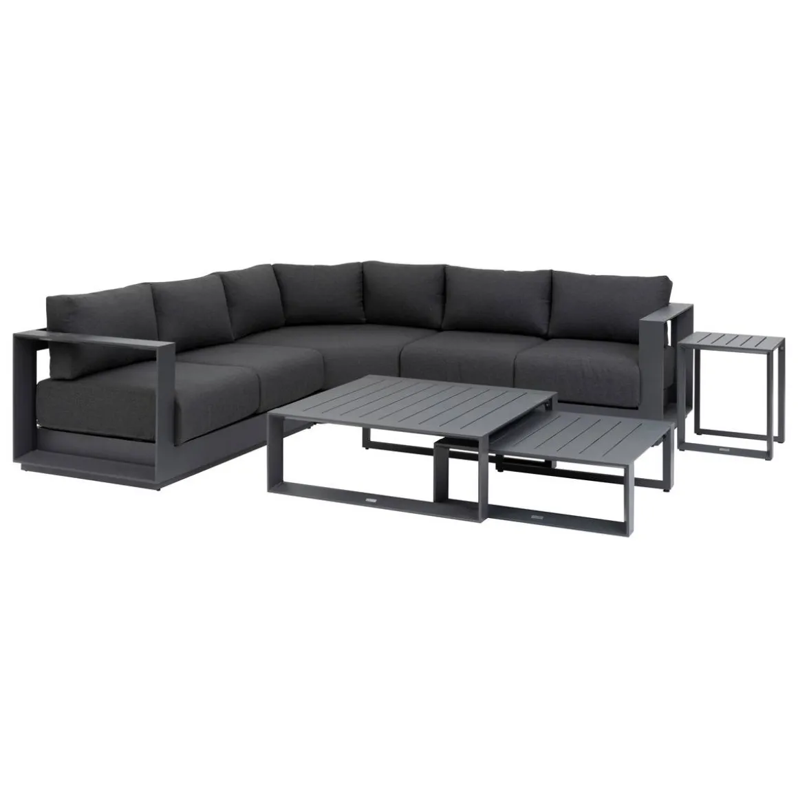 Salon d'angle de jardin ALLURE Graphite