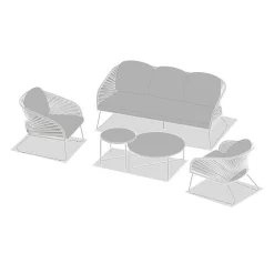 Salon de jardin BELANO Vert laurier