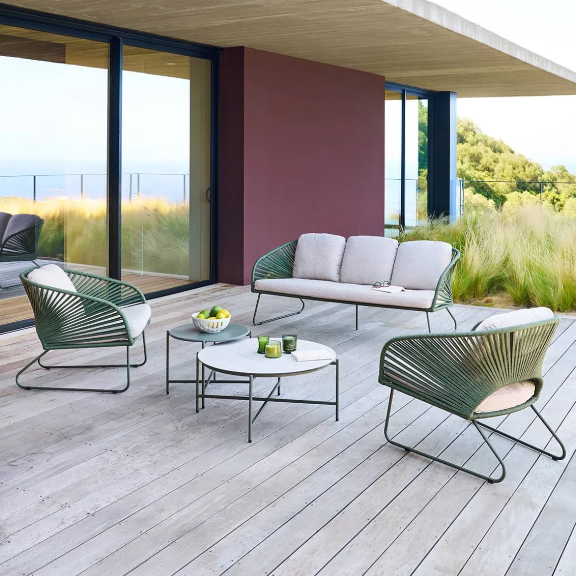 Salon de jardin BELANO Vert laurier