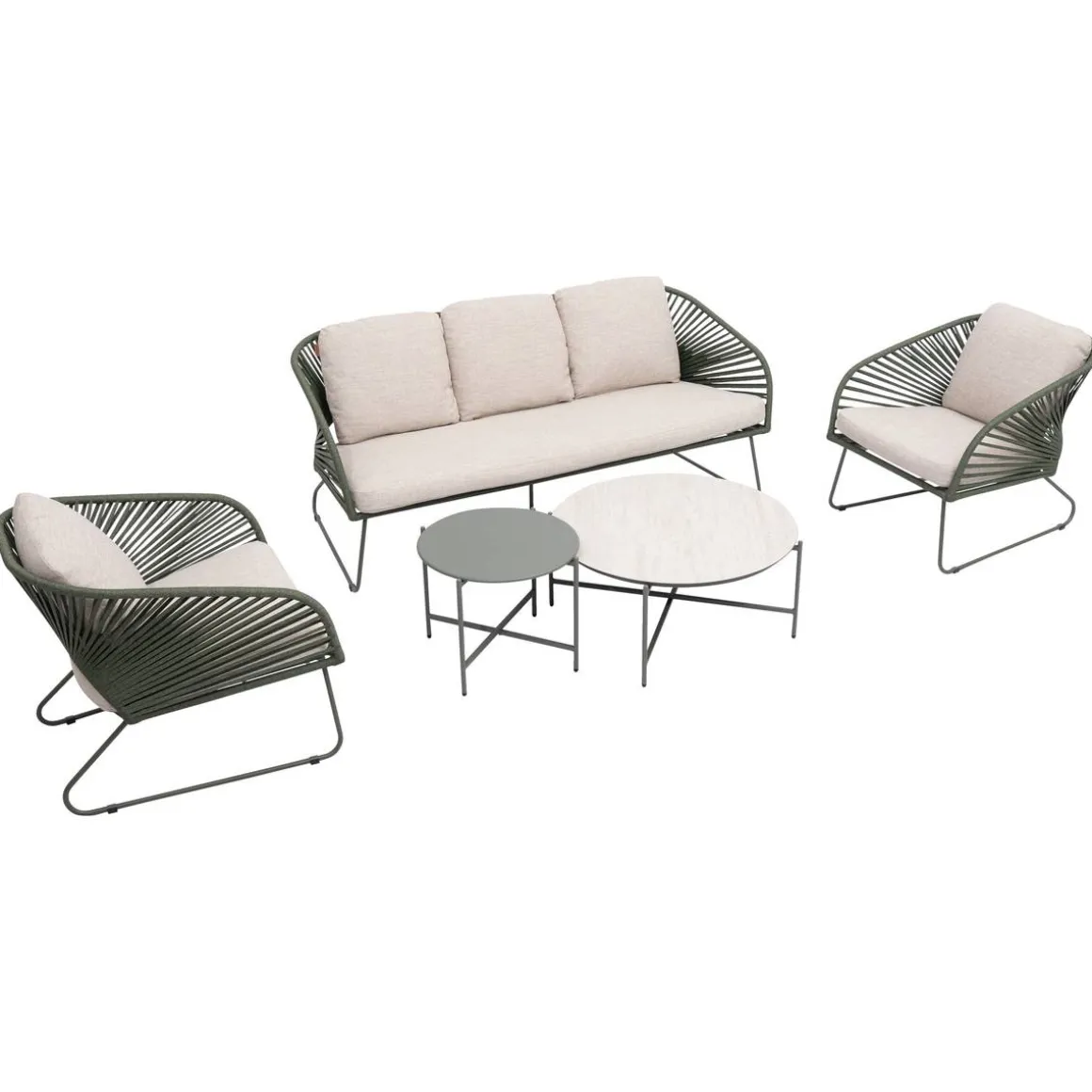 Salon de jardin BELANO Vert laurier